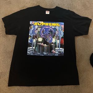 supreme tee forgot what collab